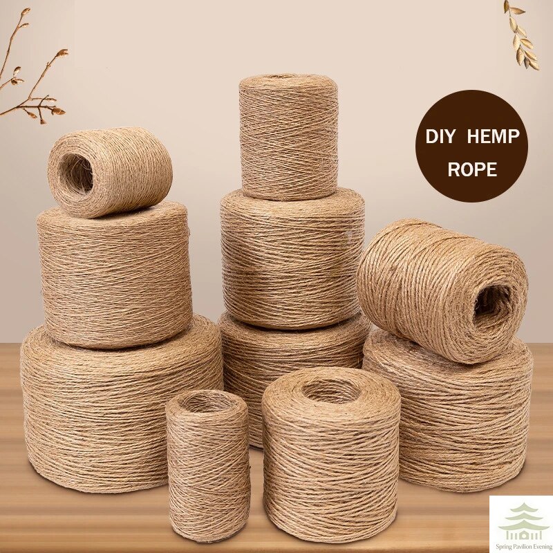 Twine Jute Natural - เชือกป่านธรรมชาติขนาด 2 มม. ความยาว 50/100 เมตร
