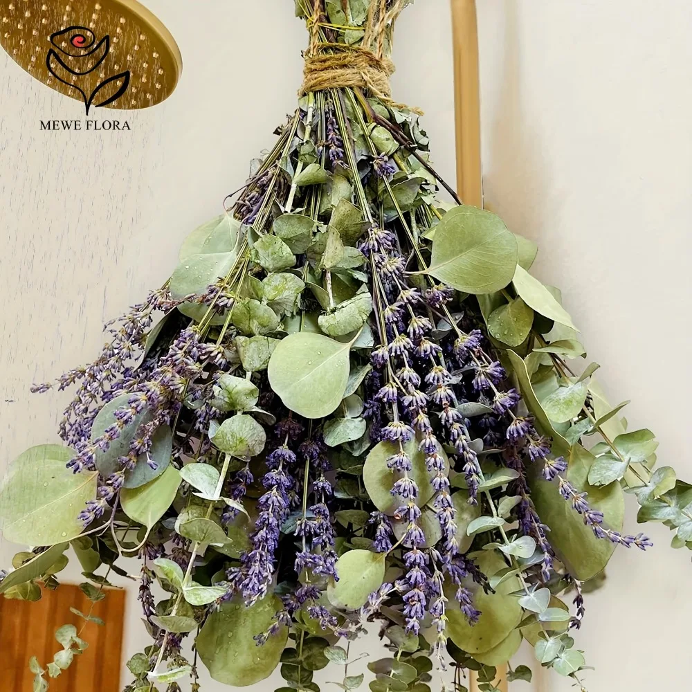 Eucalyptus Preserved - 30 ชิ้นดอกไม้แห้ง Preserved Eucalyptus ใบตกแต่งห้องนั่งเล่นประดิษฐ์พืชลาเวนเดอร์งานแต่งงานตกแต่ง Photo