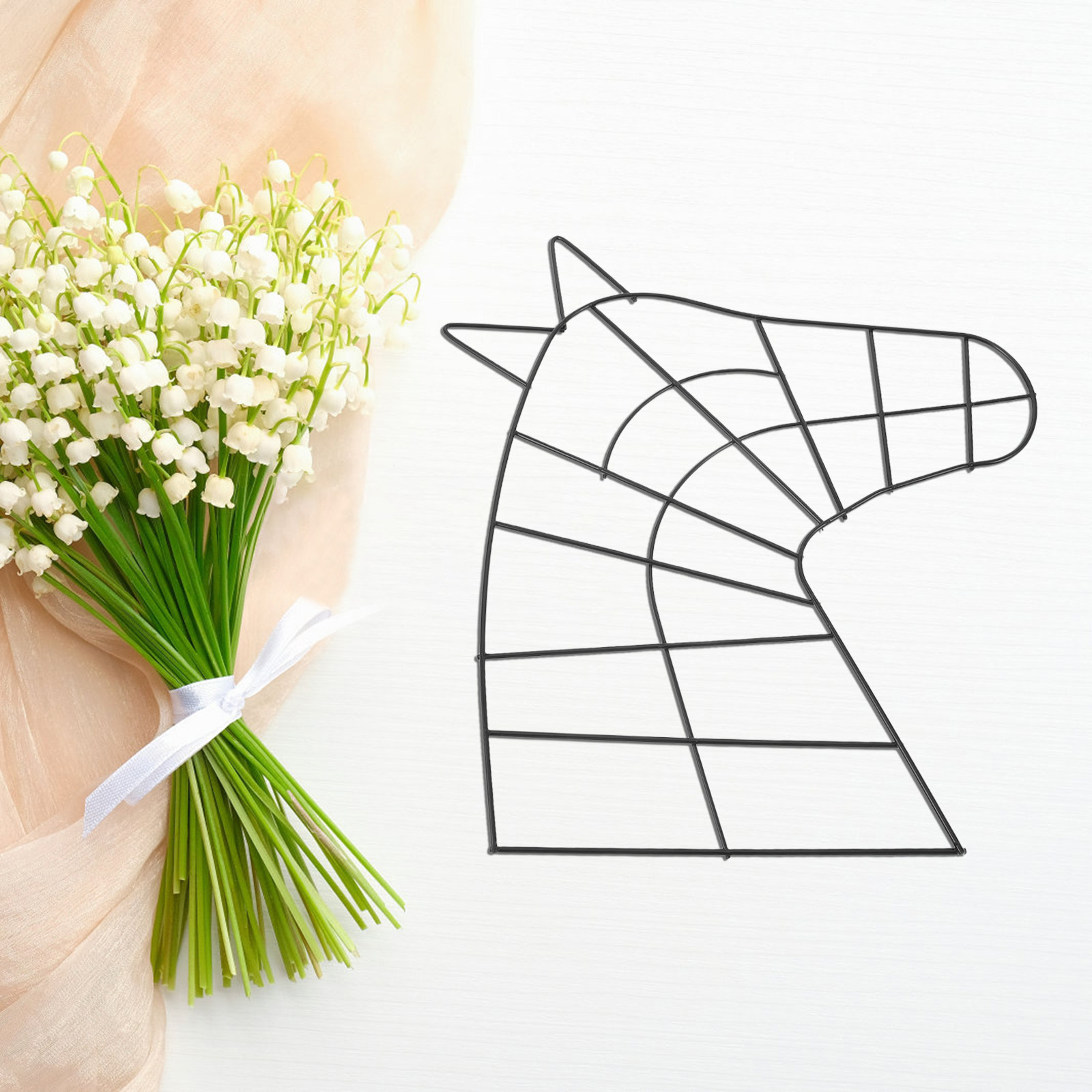 Wreath Form Wire - 2 ชิ้น โครงโลหะสำหรับทำพวงมาลัยดอกไม้ สำหรับตกแต่งสวนในร่มและกลางแจ้ง โครงลวดมาคราเม่สำหรับทำดรีมแคทเชอร์ DIY