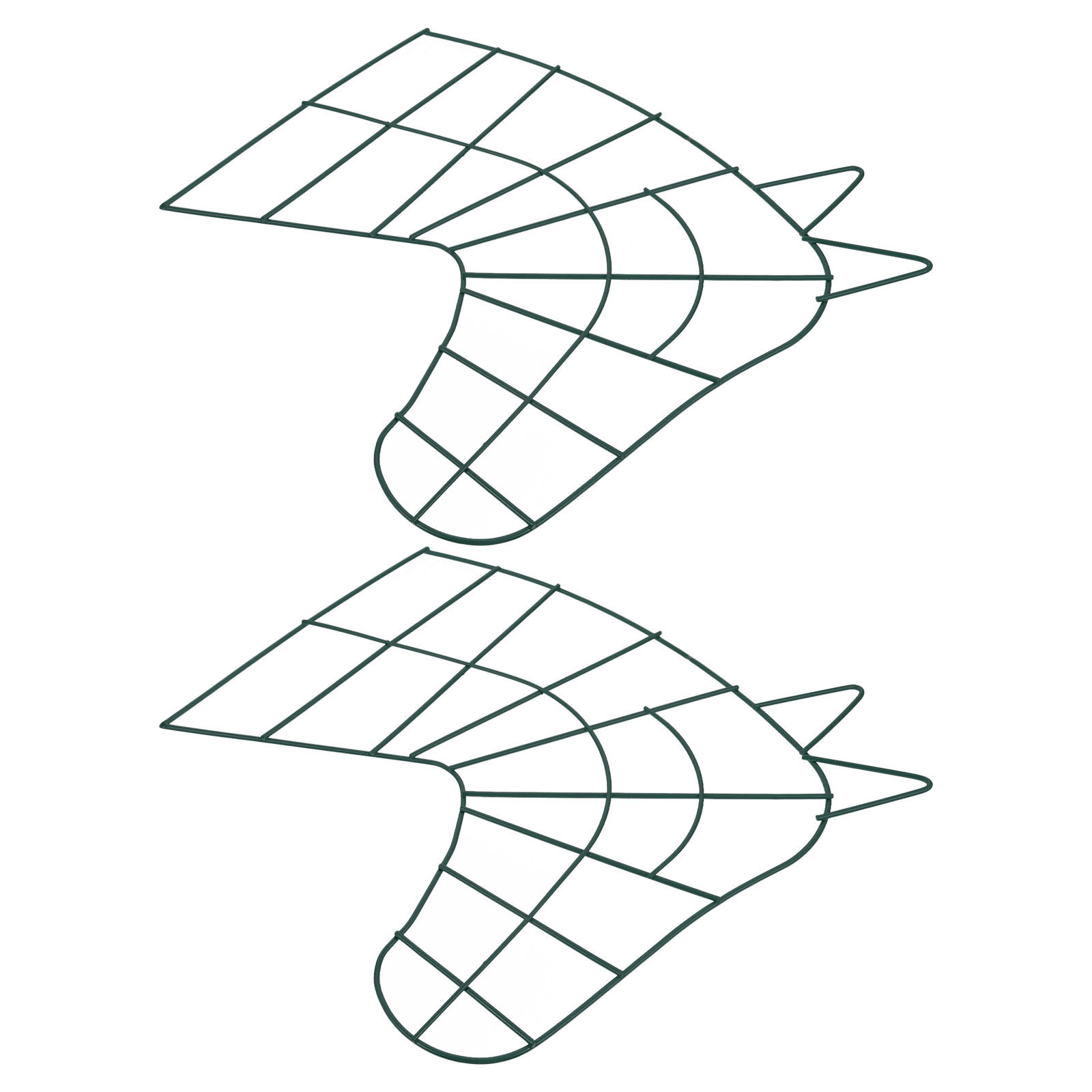 2 ชิ้น โครงพวงหรีดหัวม้าโลหะ ห - Wreath Form Wire บทวิจารณ์และราคา