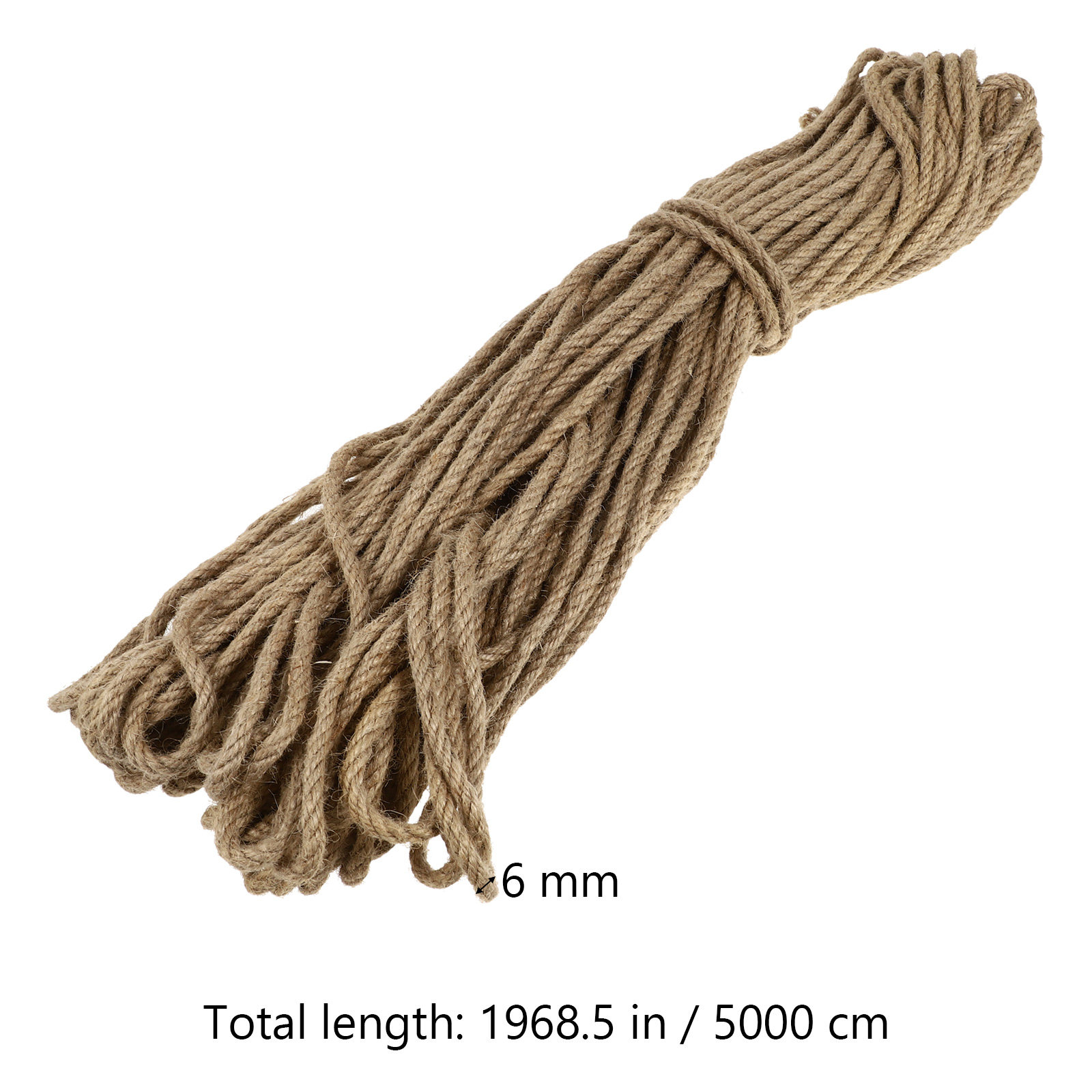 เชือกปอ 50 เมตร ขนาด 6 มม. เชื - Twine Jute Natural บทวิจารณ์และราคา