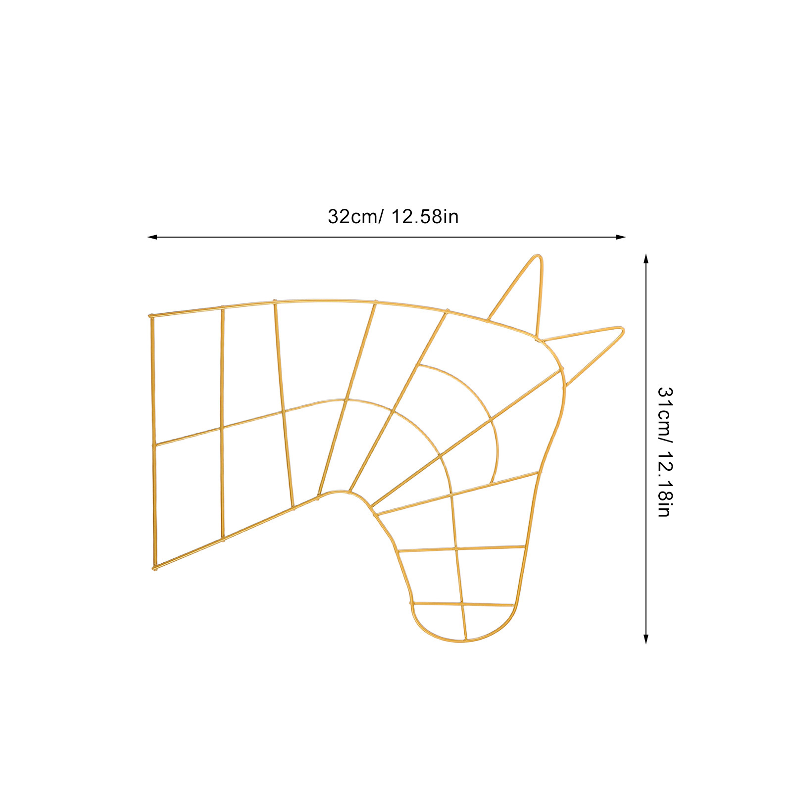 2 ชิ้น โครงพวงหรีดหัวม้า วงแหว - Wreath Form Wire บทวิจารณ์และราคา