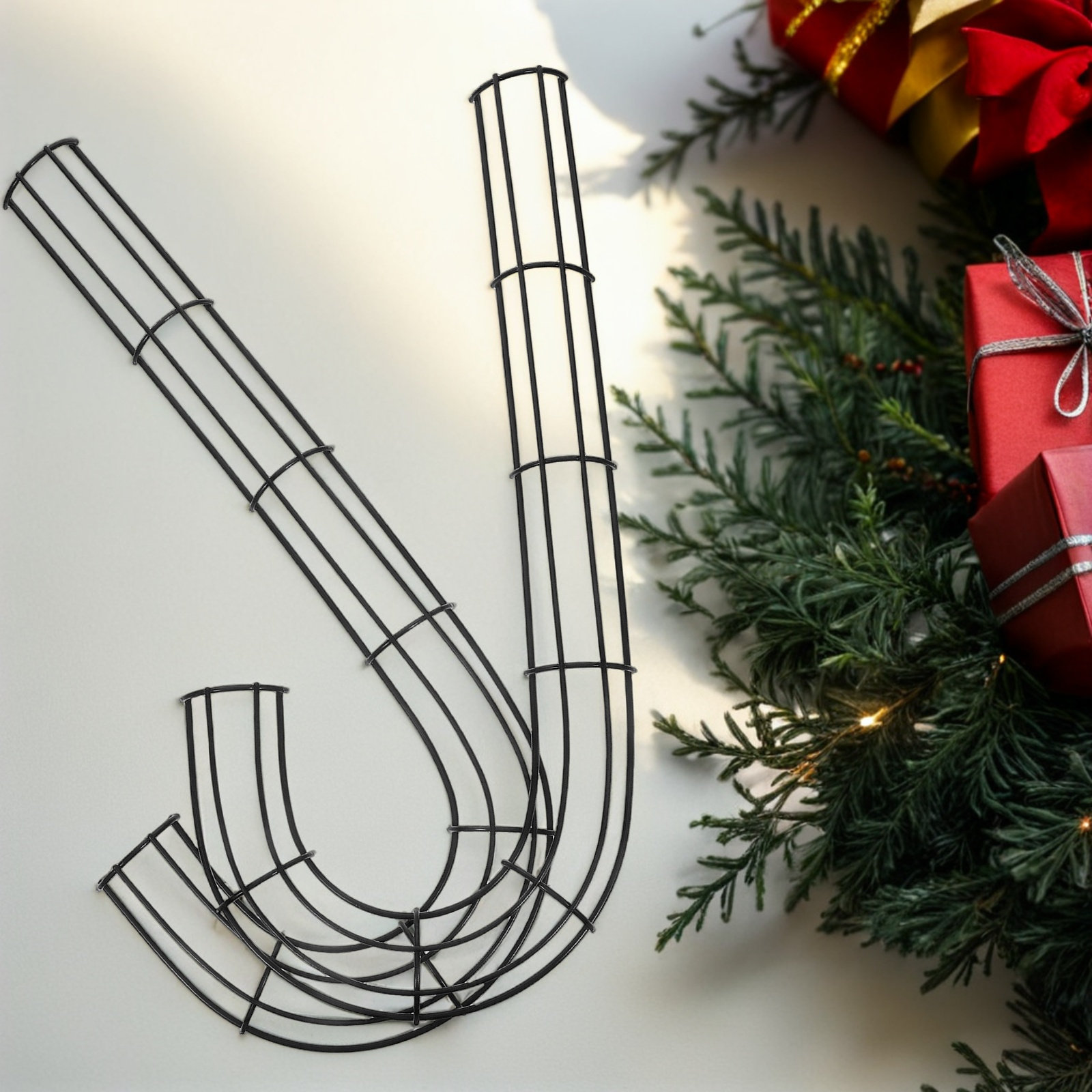 โครงลวดโลหะรูปตัว J สำหรับทำพว - Wreath Form Wire บทวิจารณ์และราคา