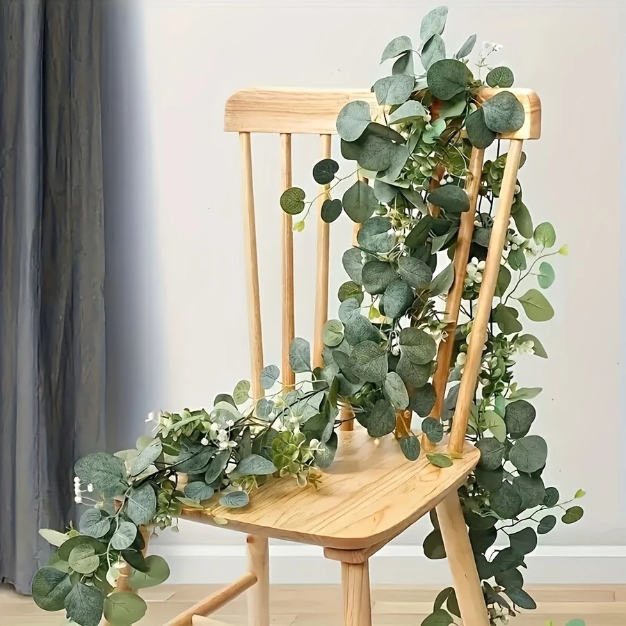 1 ชิ้น พวงมาลัยใบยูคาลิปตัสเที - Eucalyptus Preserved บทวิจารณ์และราคา