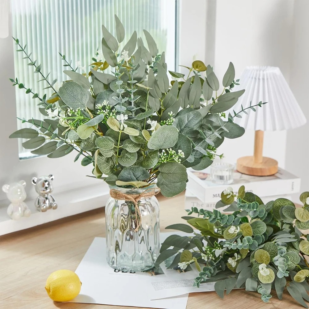 20 ชิ้นใบยูคาลิปตัสก้านพืชประด - Eucalyptus Preserved บทวิจารณ์และราคา