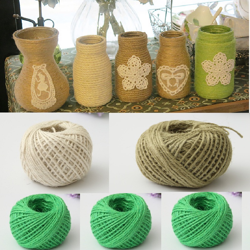 50 M NATURAL Jute Twine สําหรั - Twine Jute Natural บทวิจารณ์และราคา