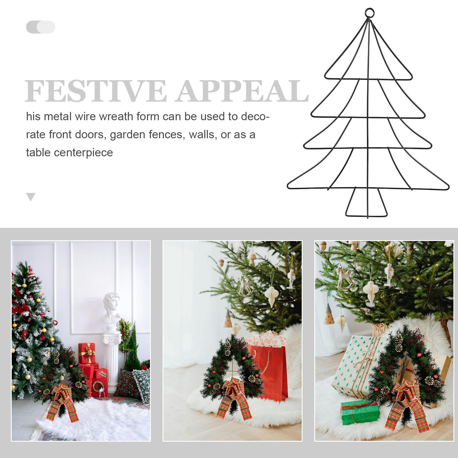 โครงโลหะรูปต้นคริสต์มาสสำหรับท - Wreath Form Wire บทวิจารณ์และราคา