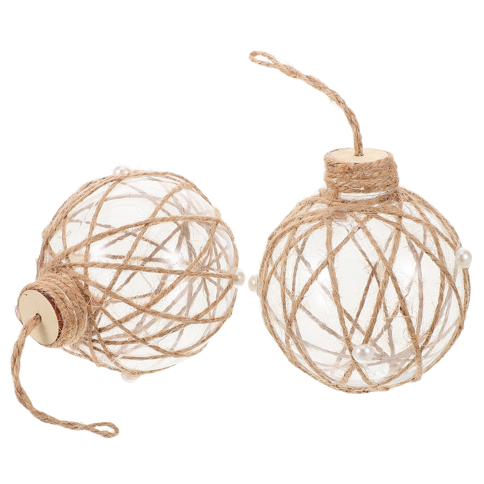 ลูกบอลประดับพลาสติกใส 2 ชิ้น ท - Twine Jute Natural บทวิจารณ์และราคา