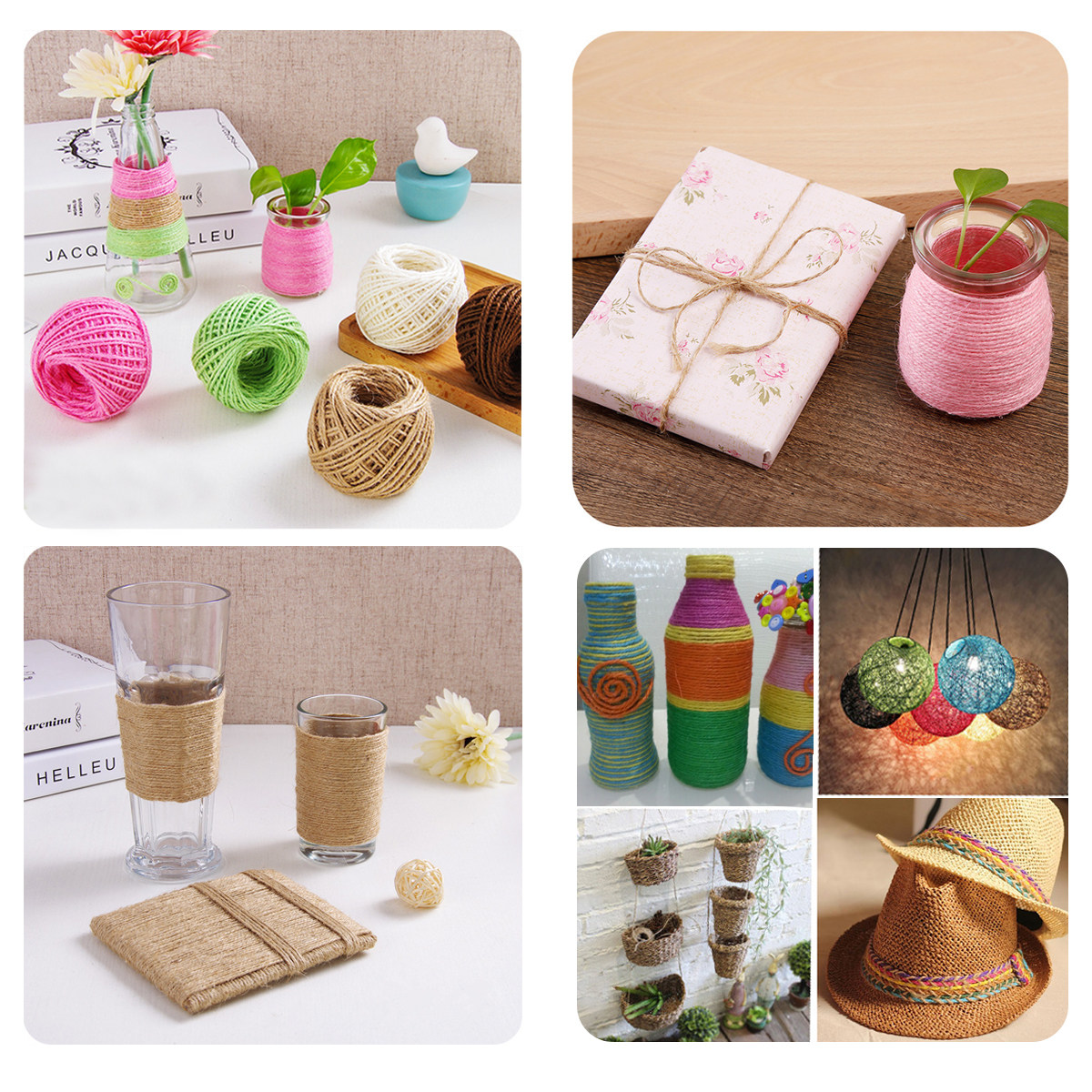 เชือกป่านธรรมชาติ เชือกปอสีดำ  - Twine Jute Natural บทวิจารณ์และราคา