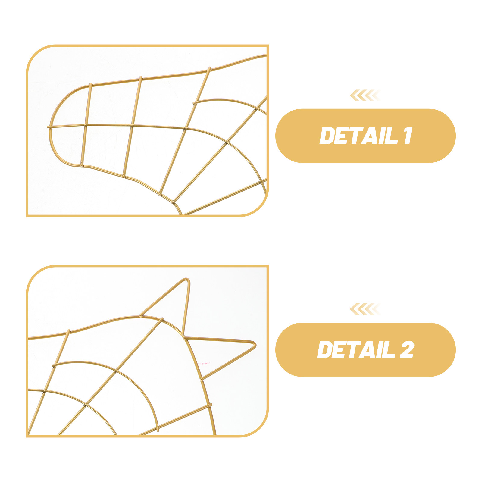 2 ชิ้น โครงพวงหรีดโลหะ หัวม้าส - Wreath Form Wire บทวิจารณ์และราคา