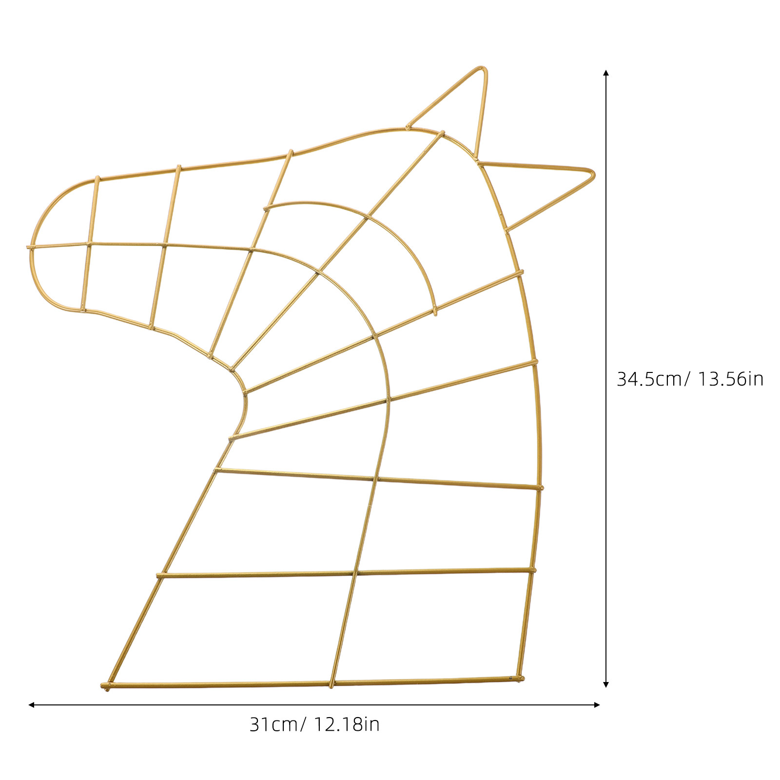 2 ชิ้น โครงพวงหรีดโลหะ หัวม้าส - Wreath Form Wire บทวิจารณ์และราคา
